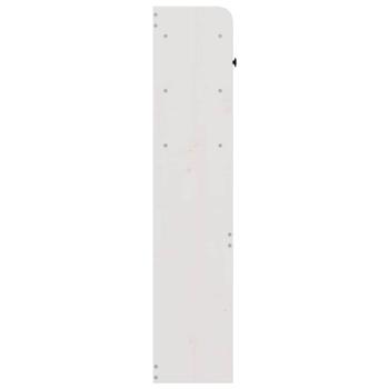 Kopfteil mit Stauraum Weiß 140 cm Massivholz Kiefer