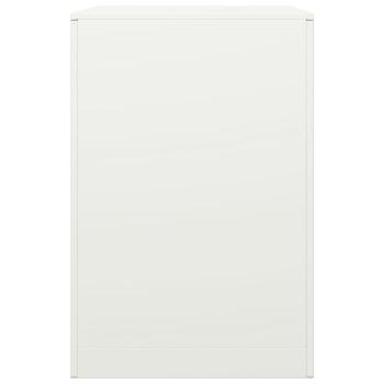 Brennholzregal Weiß 60x40x60 cm Stahl