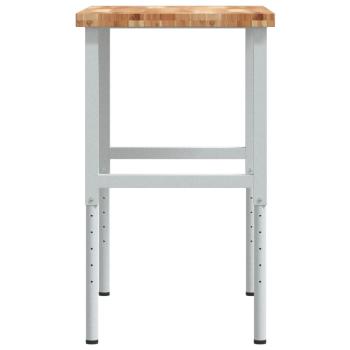 Werkbank 100x60x(73-99,5) cm Massivholz Akazie Rechteckig