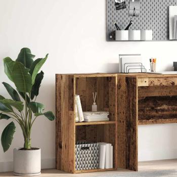 ARDEBO.de - Bücherregal Altholz-Optik 40x30x77 cm Holzwerkstoff