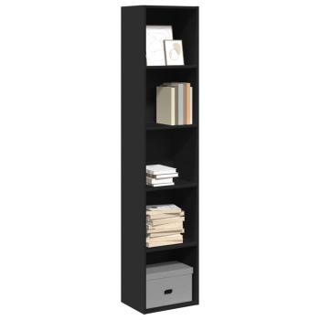 ARDEBO.de - Bücherregal Schwarz 40x30x189 cm Holzwerkstoff
