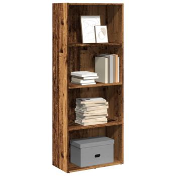 ARDEBO.de - Bücherregal Altholz-Optik 60x30x152 cm Holzwerkstoff