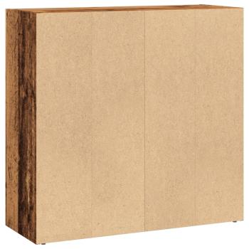 ARDEBO.de - Bücherregal Altholz-Optik 80x30x77 cm Holzwerkstoff