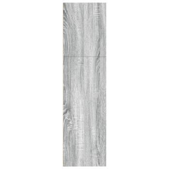 Bücherregal Grau Sonoma 80x30x114 cm Holzwerkstoff