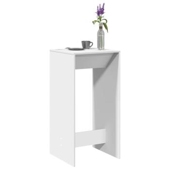 ARDEBO.de - Bartisch Weiß 51x50x103,5 cm Holzwerkstoff