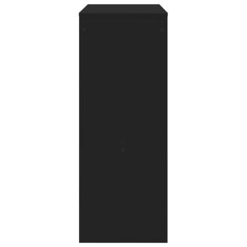 Bartisch mit Regal Schwarz 90x40x103,5 cm Holzwerkstoff
