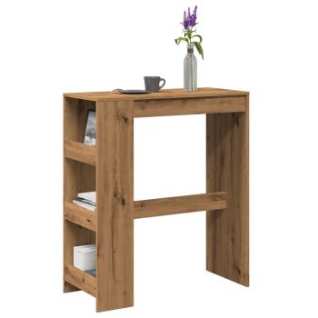 ARDEBO.de - Bartisch mit Regal Artisan-Eiche 90x40x103,5 cm Holzwerkstoff