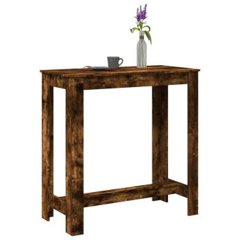 ARDEBO.de - Bartisch Räuchereiche 102x50x103,5 cm Holzwerkstoff