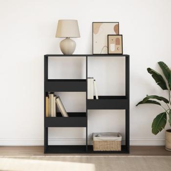 ARDEBO.de - Bücherregal/Raumteiler Schwarz 100x33x115 cm