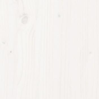 Massivholzbett ohne Matratze Weiß 180x200 cm Kiefernholz