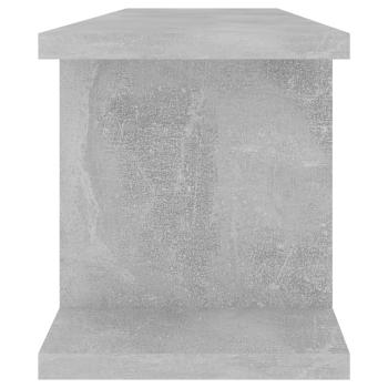 Wandregale 2 Stk. Betongrau 75x18x20 cm Holzwerkstoff