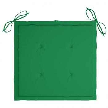 Gartenstuhl-Kissen 2 Stk. Grün 40x40x3 cm Oxford-Gewebe