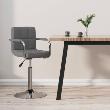ARDEBO.de - Barhocker Hellgrau Stoff