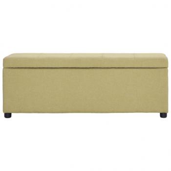 Bank mit Staufach 116 cm Grün Polyester
