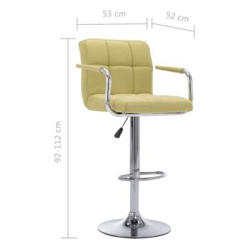 ARDEBO.de - Barhocker Grün Stoff