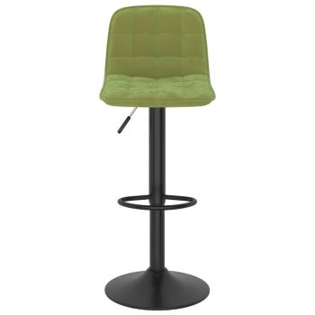 Barhocker 2 Stk. Hellgrün Samt