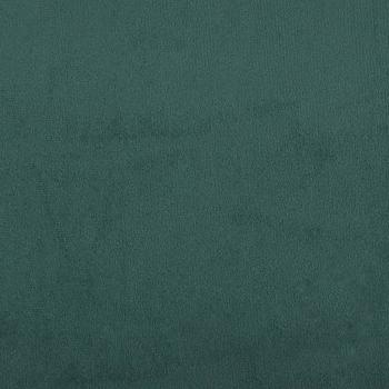 Sessel mit Hocker Dunkelgrün 60 cm Samt