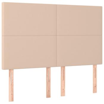 Boxspringbett Matratze Cappuccino-Braun 140x190cm Kunstleder
