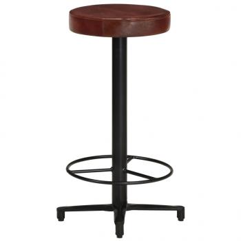 Barhocker 2 Stk. 66 cm Echtleder