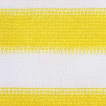 Balkon-Sichtschutz Gelb und Weiß 90x300 cm HDPE