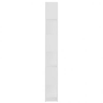 Bücherregal Raumteiler Weiß 60x24x186 cm
