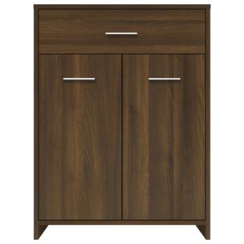 Badezimmerschrank Braun Eichen-Optik 60x33x80 cm Holzwerkstoff