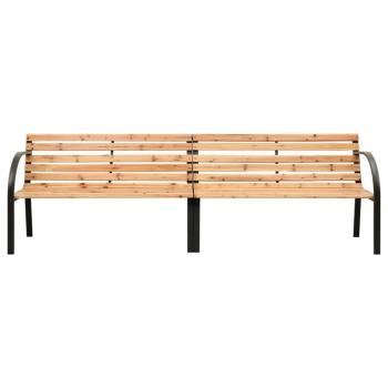 ARDEBO.de - Doppel-Gartenbank 241 cm Spießtanne Massivholz