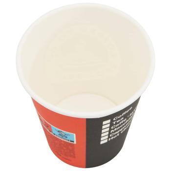 1000 Stk. Einweg-Kaffeebecher Pappe 240 ml (8 oz)