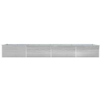 ARDEBO.de - Garten-Hochbeet Verzinkter Stahl 600x80x77 cm Grau