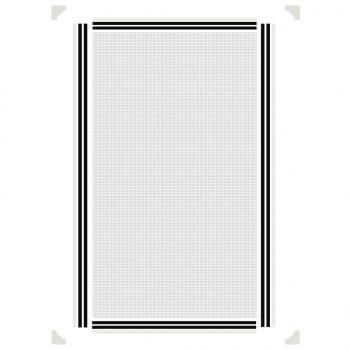 Magnet-Insektenschutz für Fenster Weiß 80x140 cm