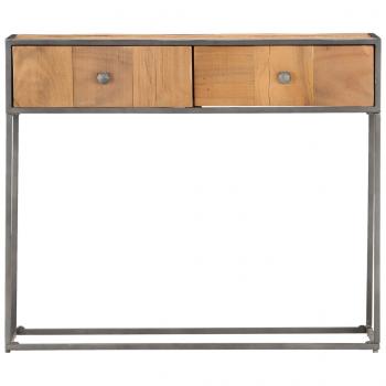 Konsolentisch 90 x 30 x 75 cm Recyceltes Massivholz