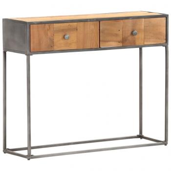 Konsolentisch 90 x 30 x 75 cm Recyceltes Massivholz