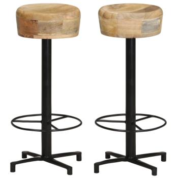 ARDEBO.de - Barhocker 2 Stk. 76 cm Mango Massivholz