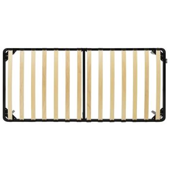 Bettgestell Schwarz Metall 100 × 200 cm