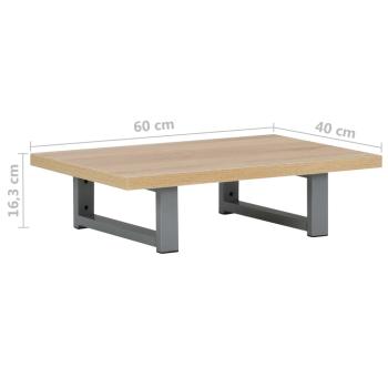 2-tlg. Badmöbel-Set Keramik Eichenbraun