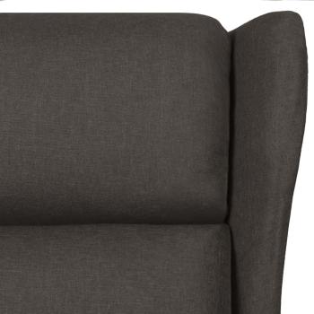 Ohrensessel mit Liegefunktion Elektrisch Taupe Stoff