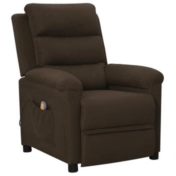 ARDEBO.de - Massagesessel Dunkelbraun Stoff