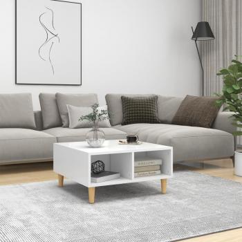 ARDEBO.de - Couchtisch Weiß 60x60x30 cm Holzwerkstoff
