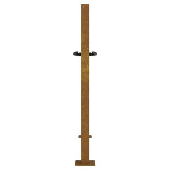 Gartentor 105x80 cm Cortenstahl Quadratisches Design
