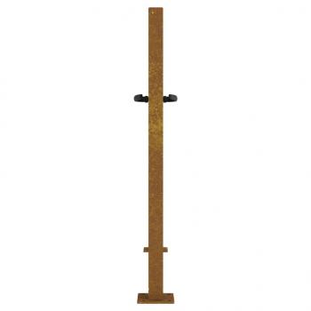 Gartentor 105x80 cm Cortenstahl Quadratisches Design