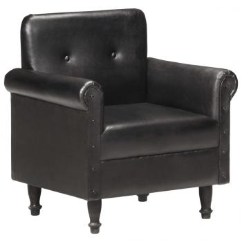 ARDEBO.de - Sessel Schwarz Echtleder