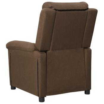 Massagesessel Elektrisch Braun Stoff