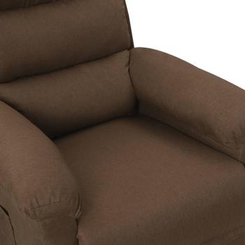 Massagesessel Elektrisch Braun Stoff
