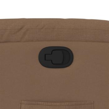Relaxsessel mit Aufstehhilfe Braun Stoff