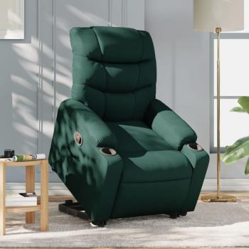 ARDEBO.de - Relaxsessel mit Aufstehhilfe Dunkelgrün Stoff
