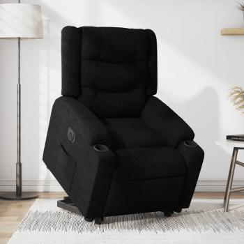 ARDEBO.de - Relaxsessel mit Aufstehhilfe Elektrisch Schwarz Stoff