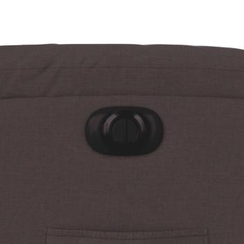 Relaxsessel mit Aufstehhilfe Elektrisch Dunkelbraun Stoff