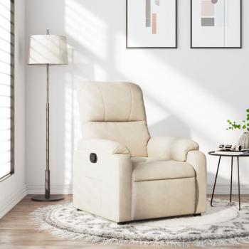 ARDEBO.de - Relaxsessel Beige Mikrofasergewebe