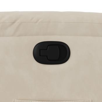 Relaxsessel Beige Mikrofasergewebe