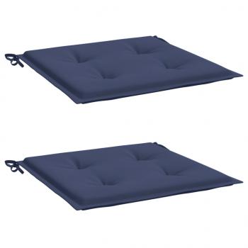 Palettenkissen 2 Stk. Marineblau 50x50x3 cm Oxford-Gewebe